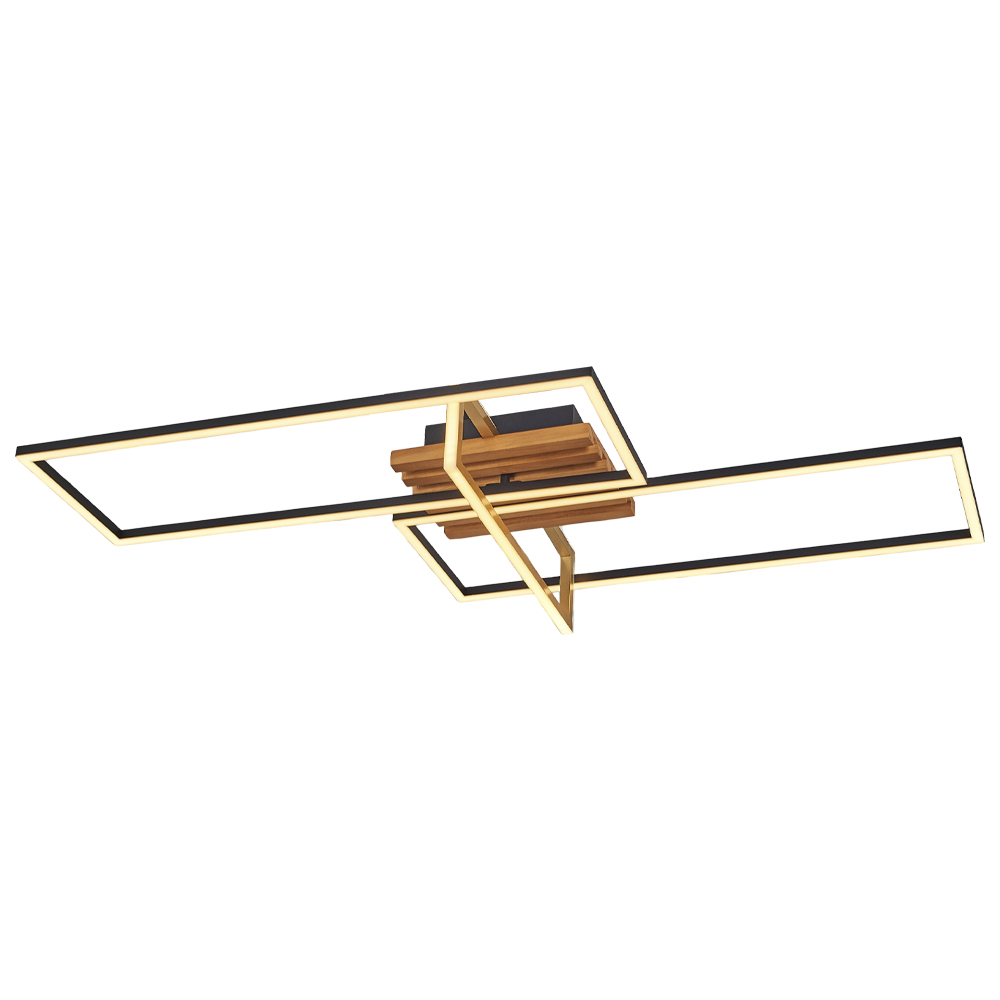 Ahşap LED Plafonyer 90x13 cm Ahşap LED Plafonyer 90x13 cm
