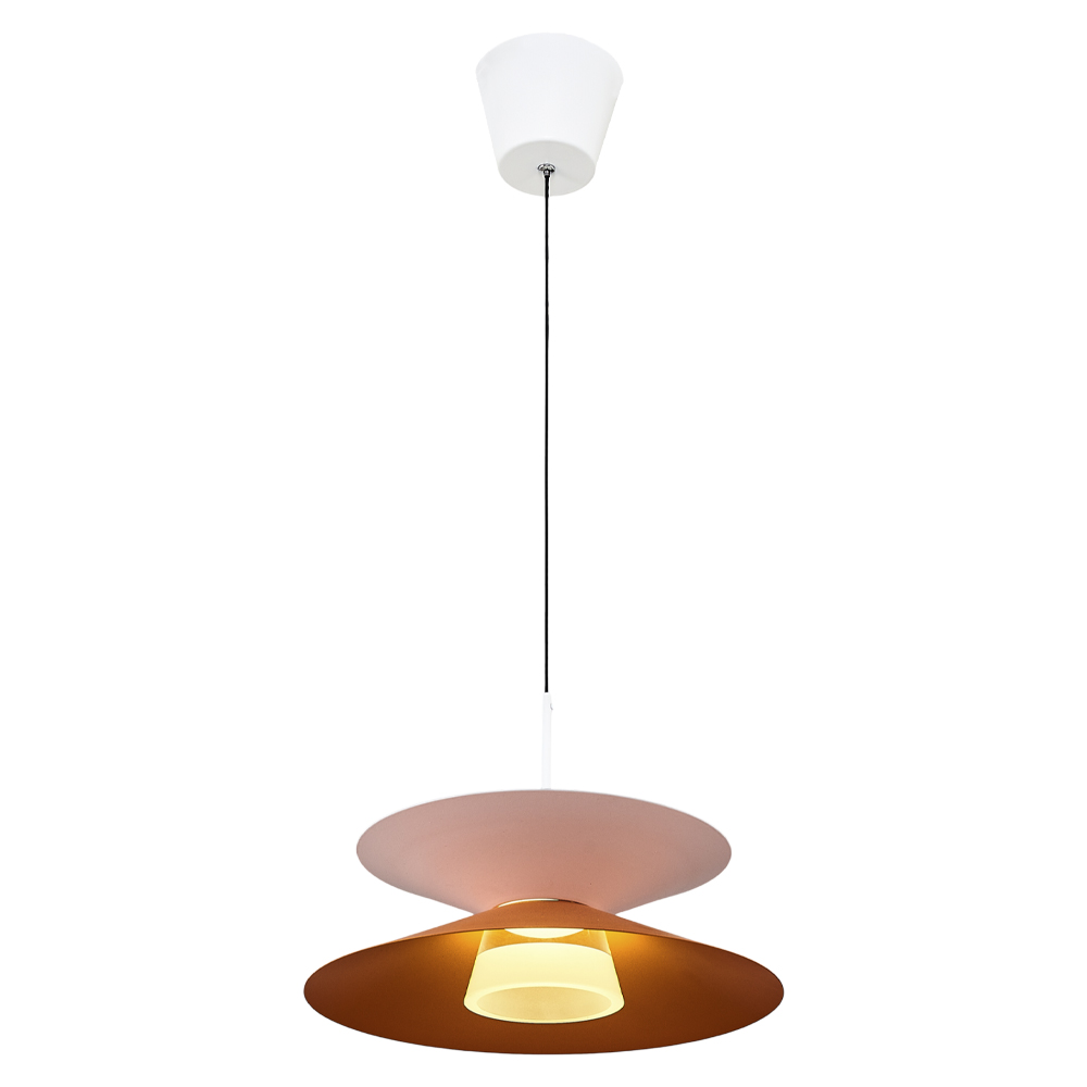 Turuncu-Eskitme Metal LED Avize 29x120 cm — görsel 3