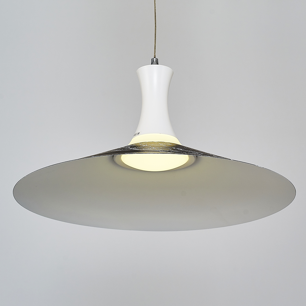 Beyaz-Siyah Metal LED Avize 40x120 cm — görsel 5