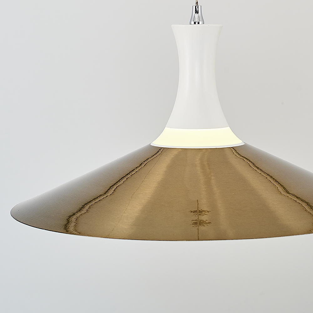 Beyaz-Siyah Metal LED Avize 40x120 cm — görsel 7