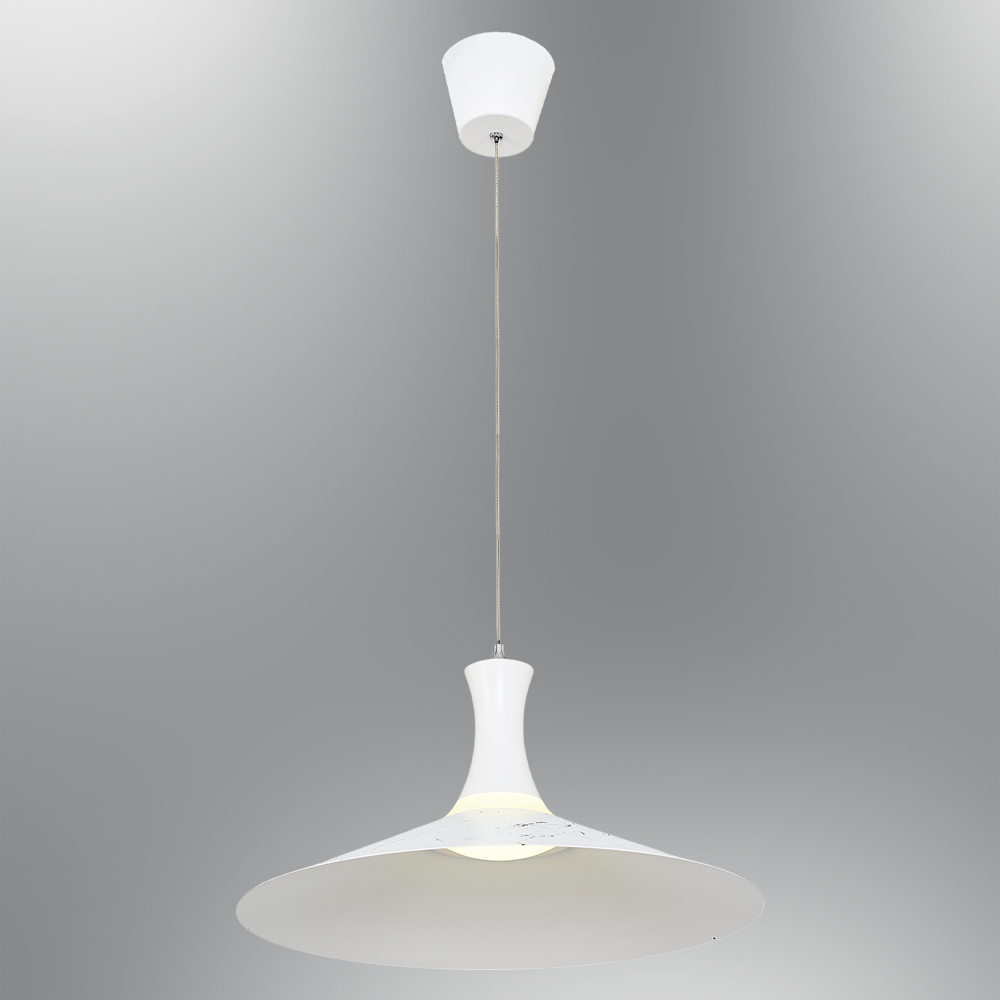 Beyaz-Siyah Metal LED Avize 40x120 cm — görsel 8