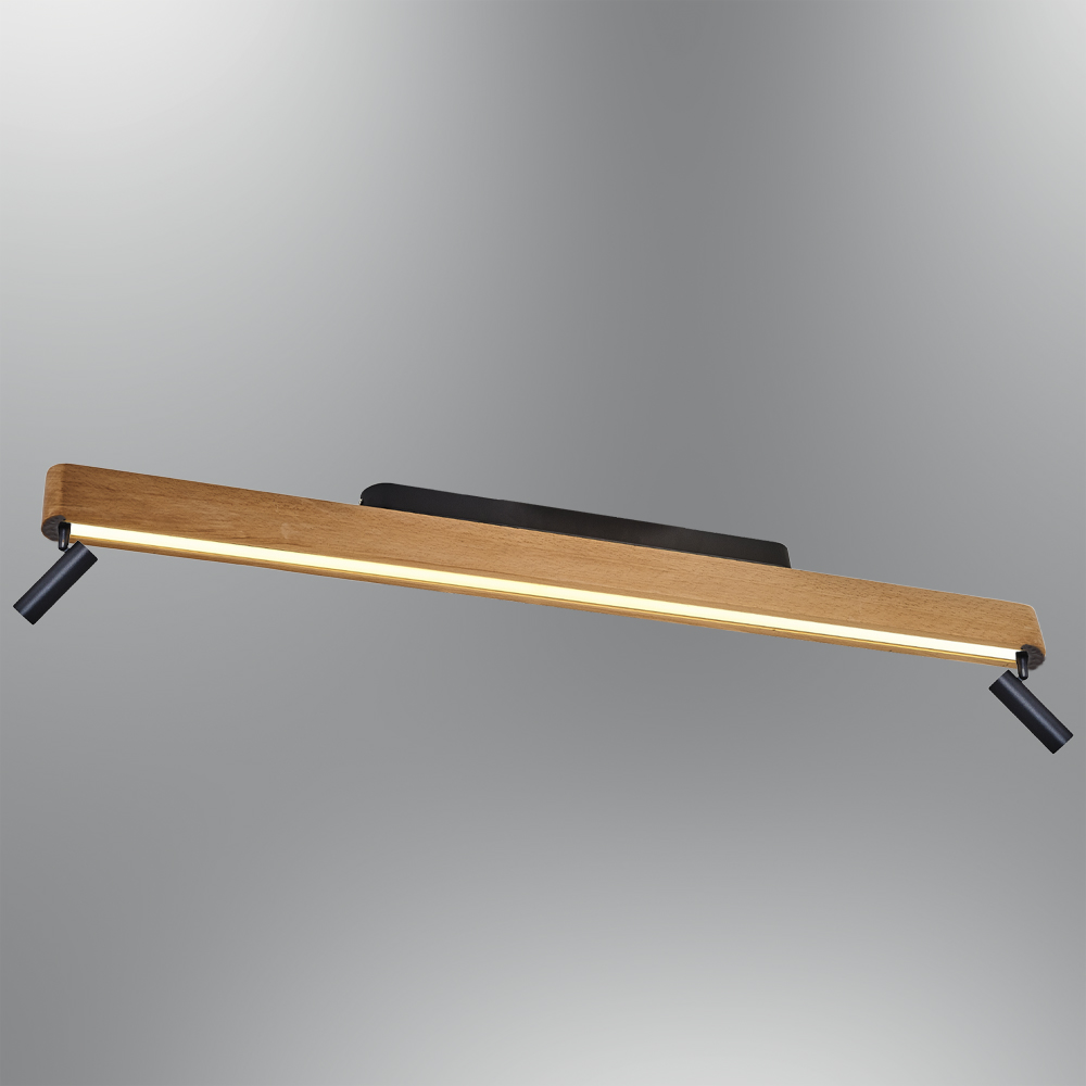 Ahşap LED Plafonyer 102x19 cm Ahşap LED Plafonyer 102x19 cm