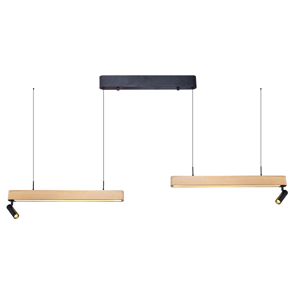 Ahşap LED Avize 145x150 cm — görsel 2