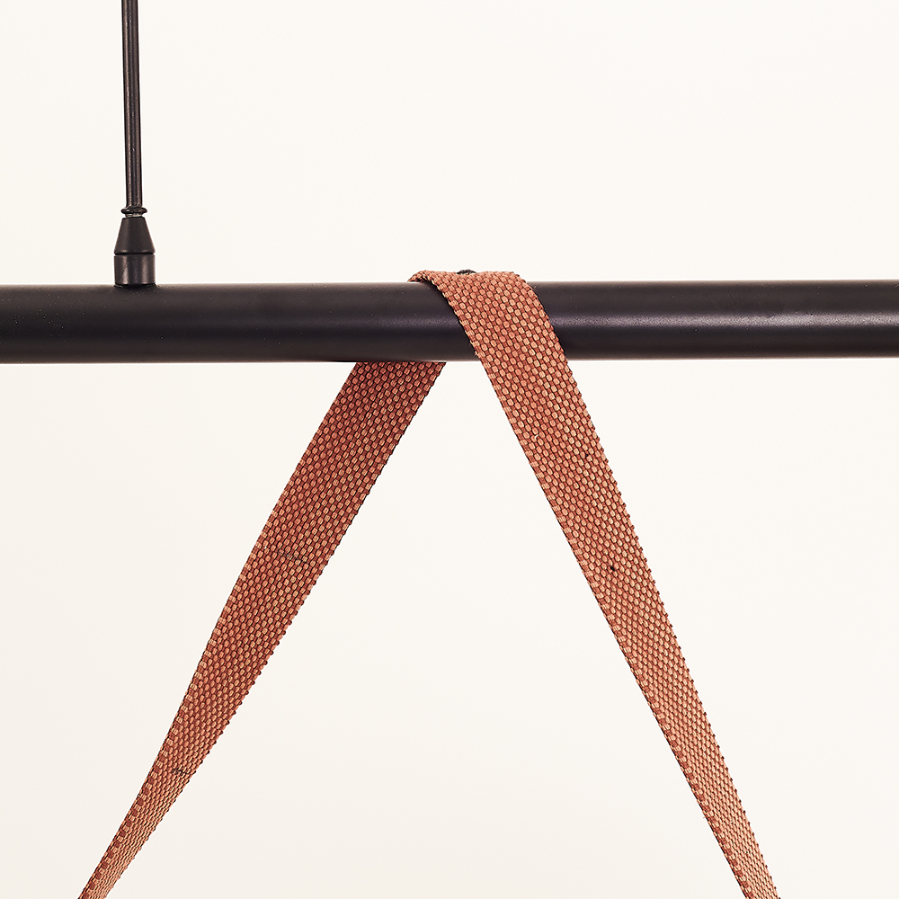 Kırmızı-Siyah Akrilik LED Avize 120x120 cm — görsel 6