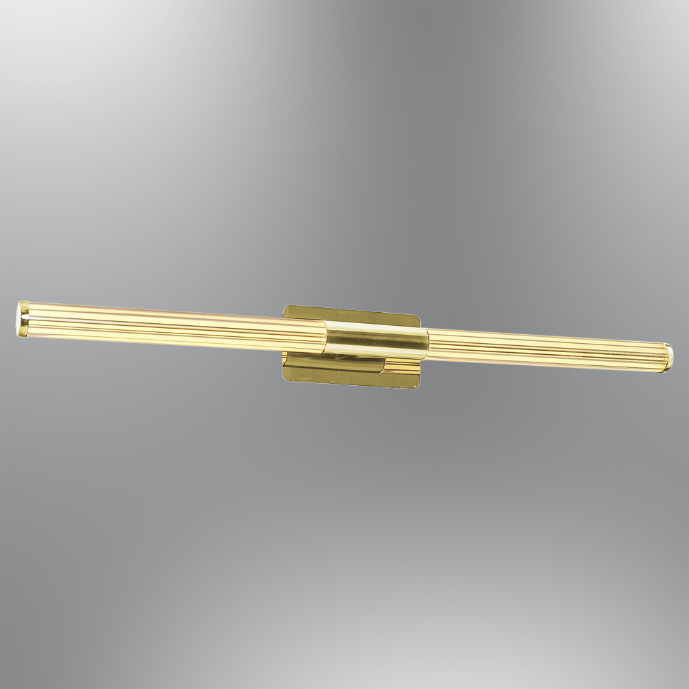 Sarı-Platin Akrilik LED Aplik 65x10 cm
