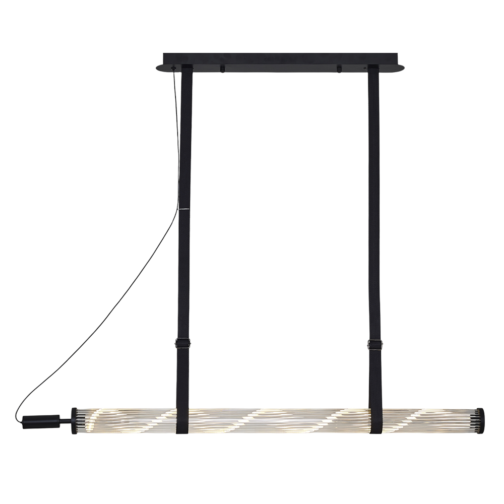 Kahve-Siyah Akrilik LED Avize 155x120 cm — görsel 3