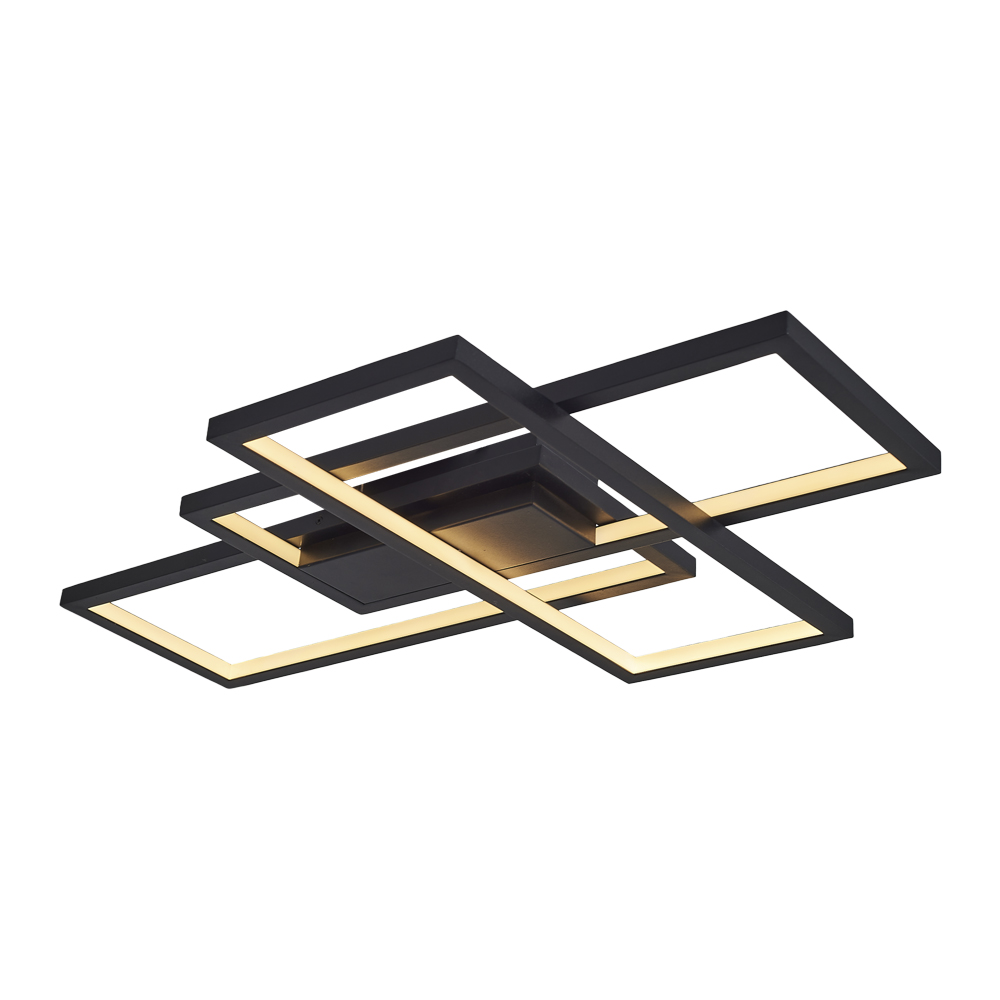Siyah-Eskitme Akrilik LED Plafonyer 90x7 cm Siyah-Eskitme Akrilik LED Plafonyer 90x7 cm
