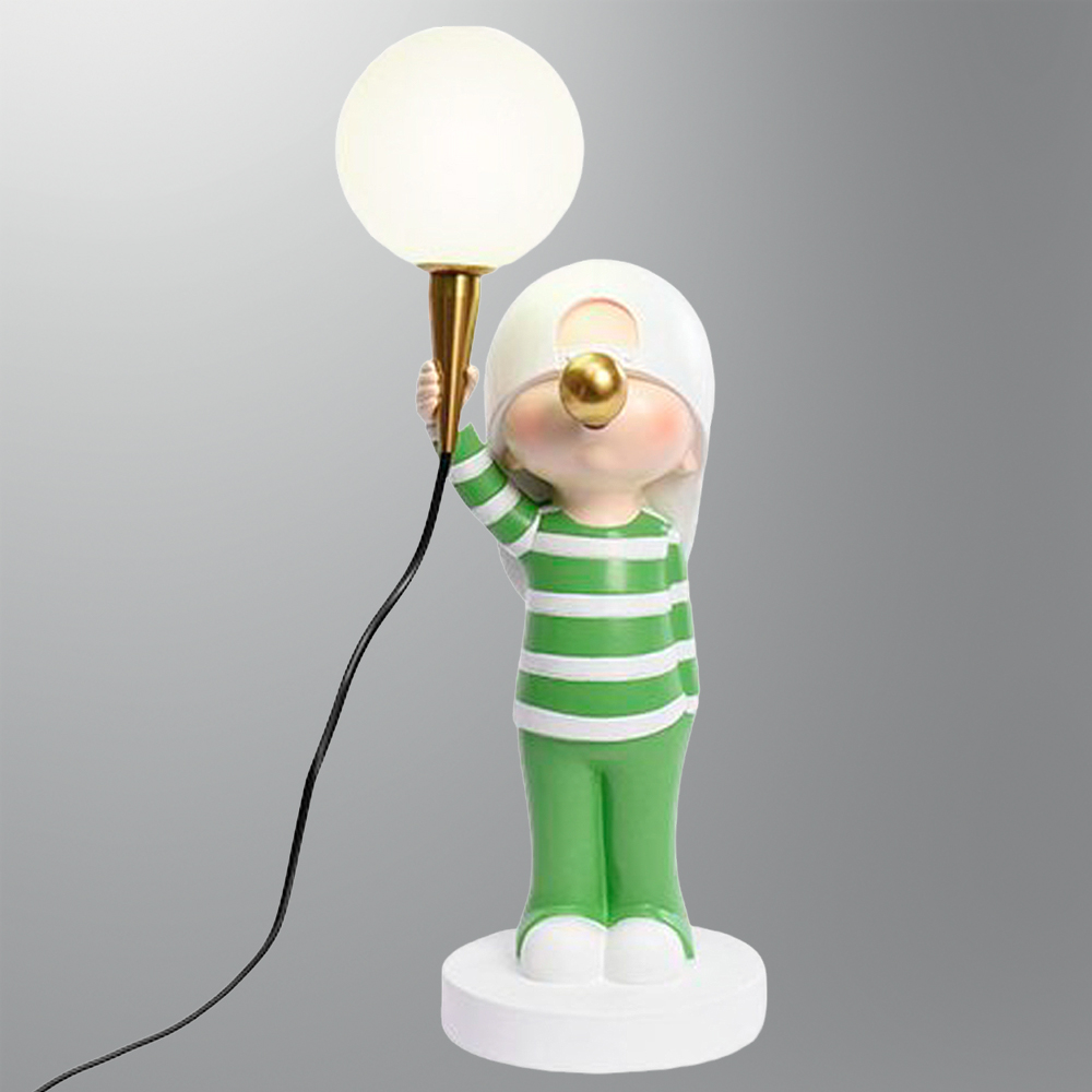Green-Black Acrylic Table Lamp 20x50 cm Green-Black Acrylic Table Lamp 20x50 cm