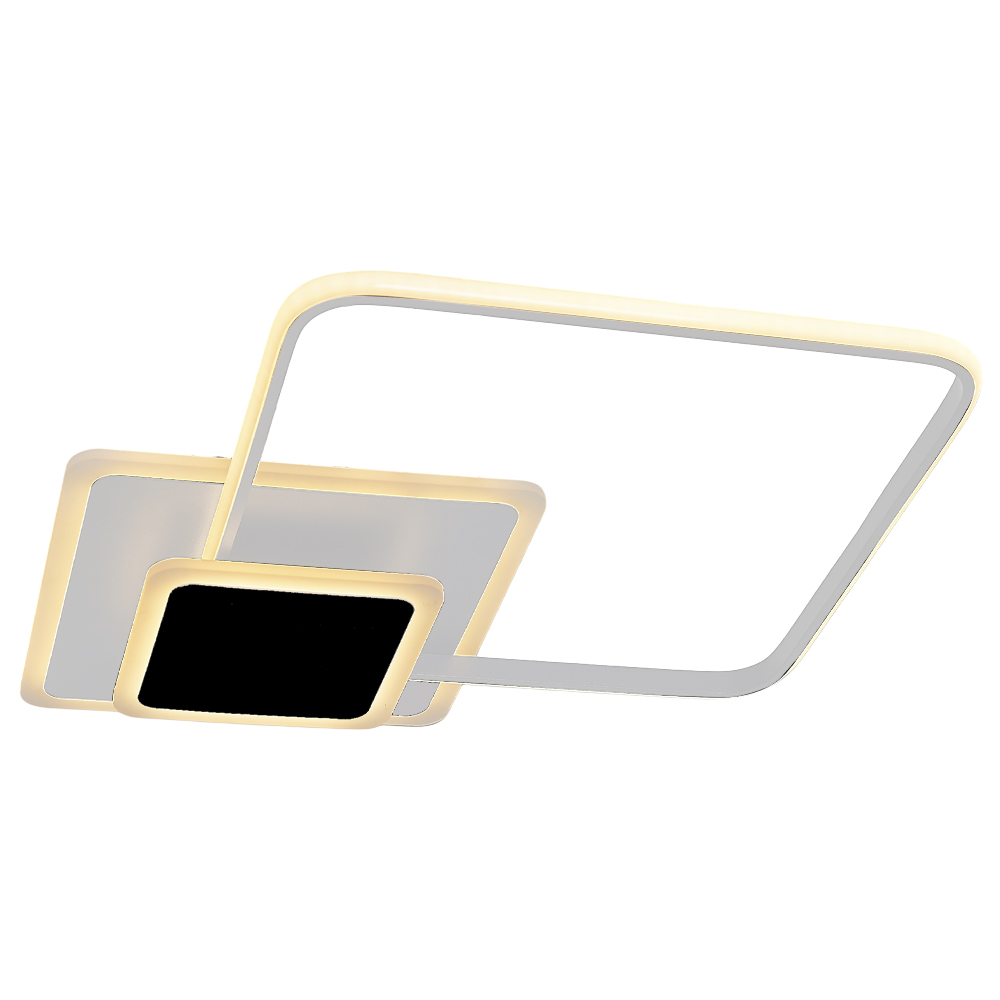 Beyaz-Siyah Akrilik LED Plafonyer 70x8 cm Beyaz-Siyah Akrilik LED Plafonyer 70x8 cm