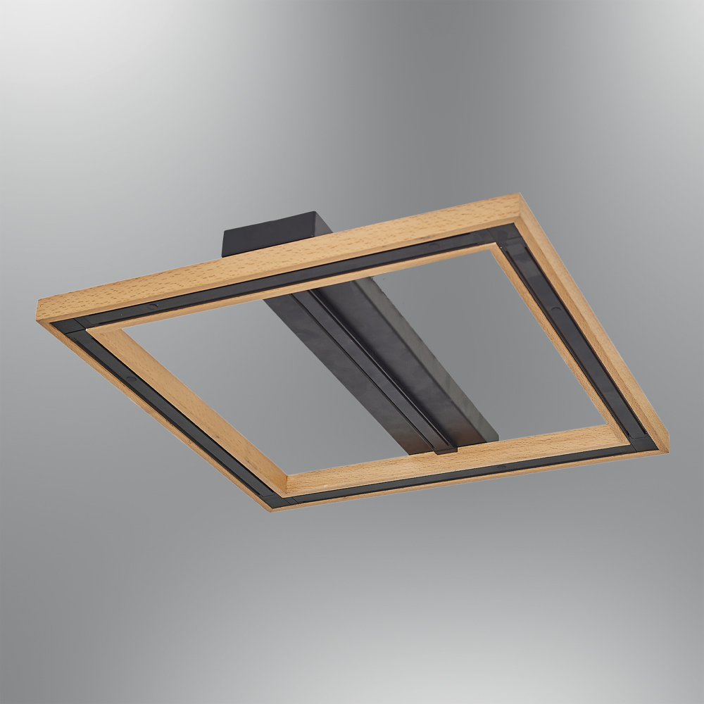 Ahşap LED Plafonyer 50x7 cm Ahşap LED Plafonyer 50x7 cm