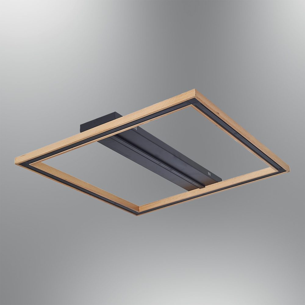 Ahşap LED Plafonyer 77x7 cm Ahşap LED Plafonyer 77x7 cm