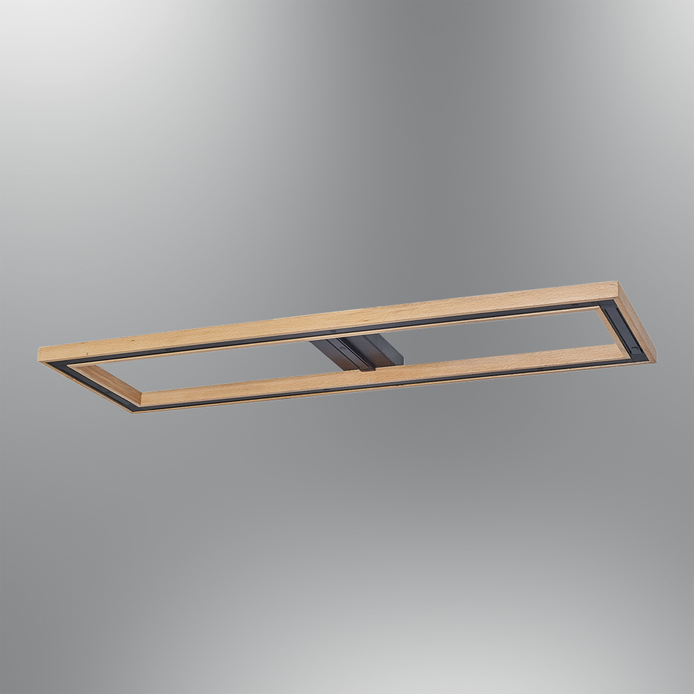 Ahşap LED Plafonyer 100x7 cm Ahşap LED Plafonyer 100x7 cm