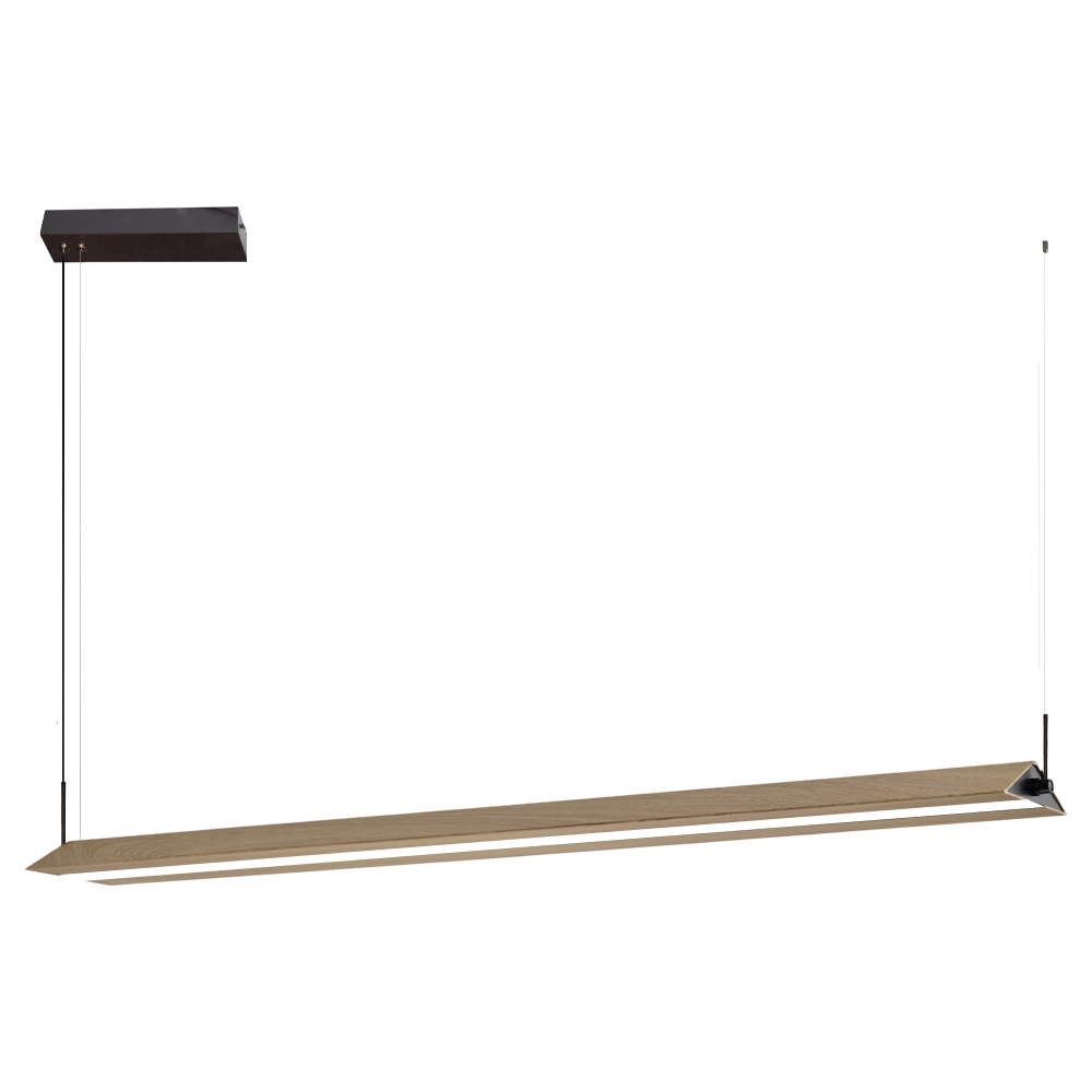 Meşe-Siyah Akrilik LED Avize 120x150 cm — görsel 2