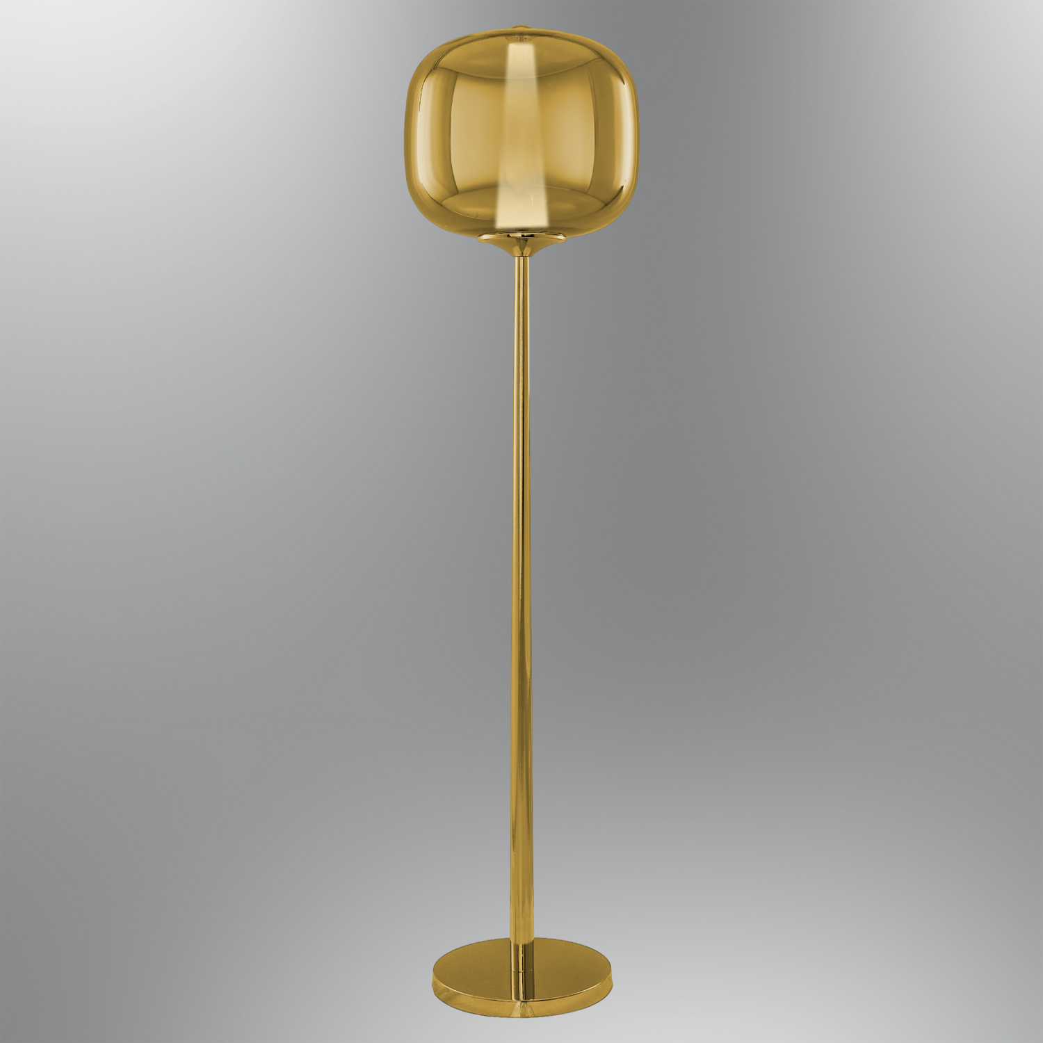 كروم-أصفر زجاج LED مصباح أرضي 34x146 cm كروم-أصفر زجاج LED مصباح أرضي 34x146 cm