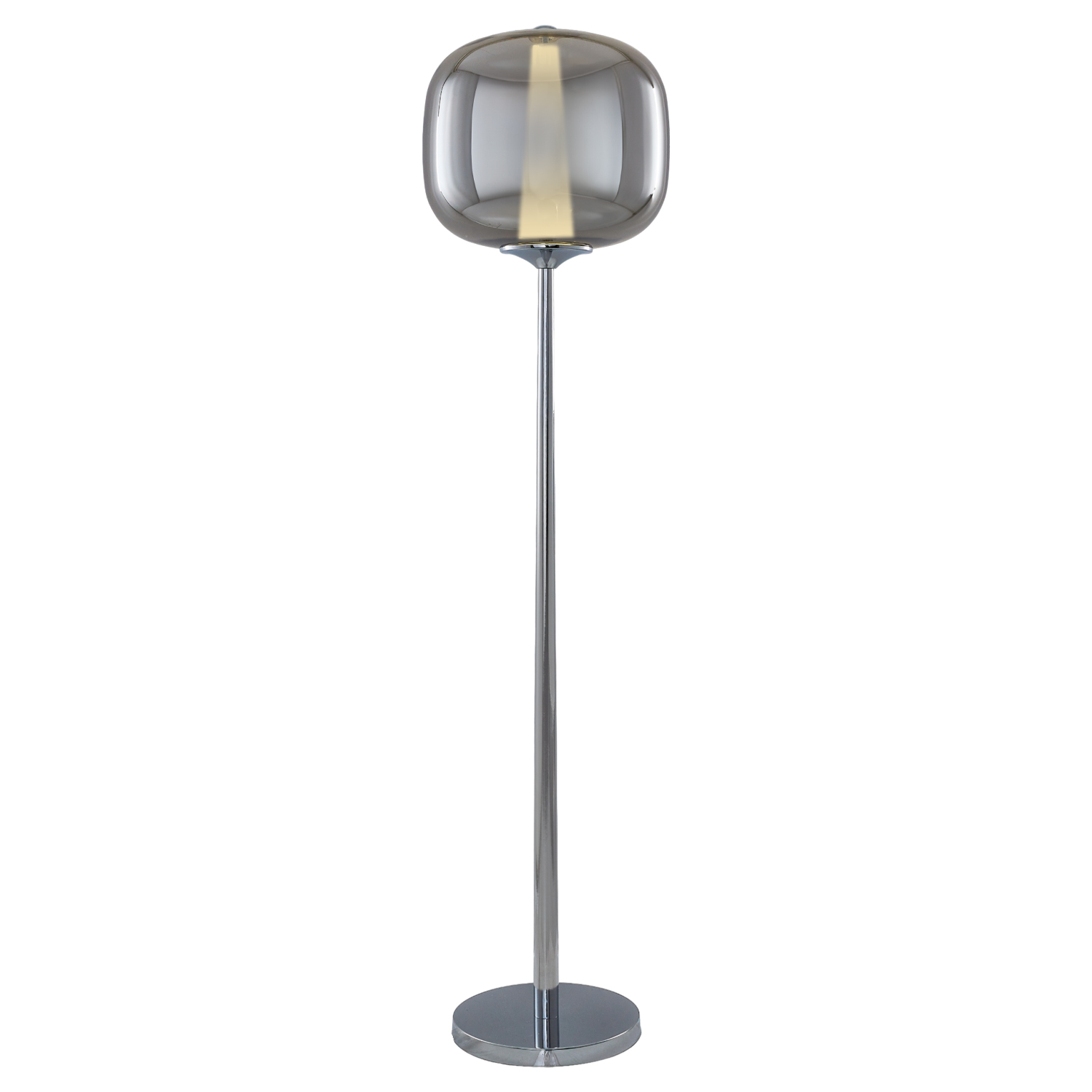 كروم-أصفر زجاج LED مصباح أرضي 34x146 cm كروم-أصفر زجاج LED مصباح أرضي 34x146 cm