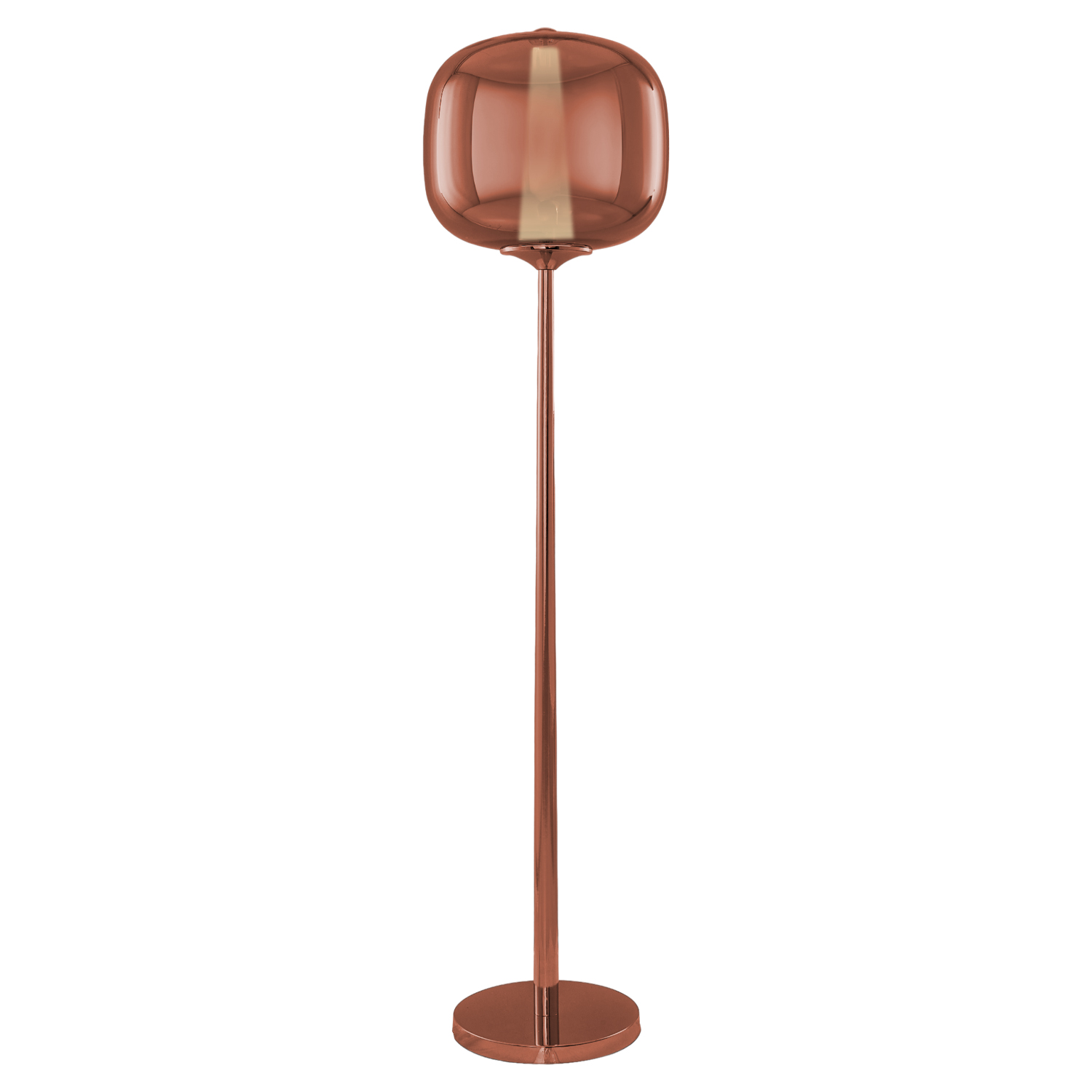 كروم-أصفر زجاج LED مصباح أرضي 34x146 cm كروم-أصفر زجاج LED مصباح أرضي 34x146 cm