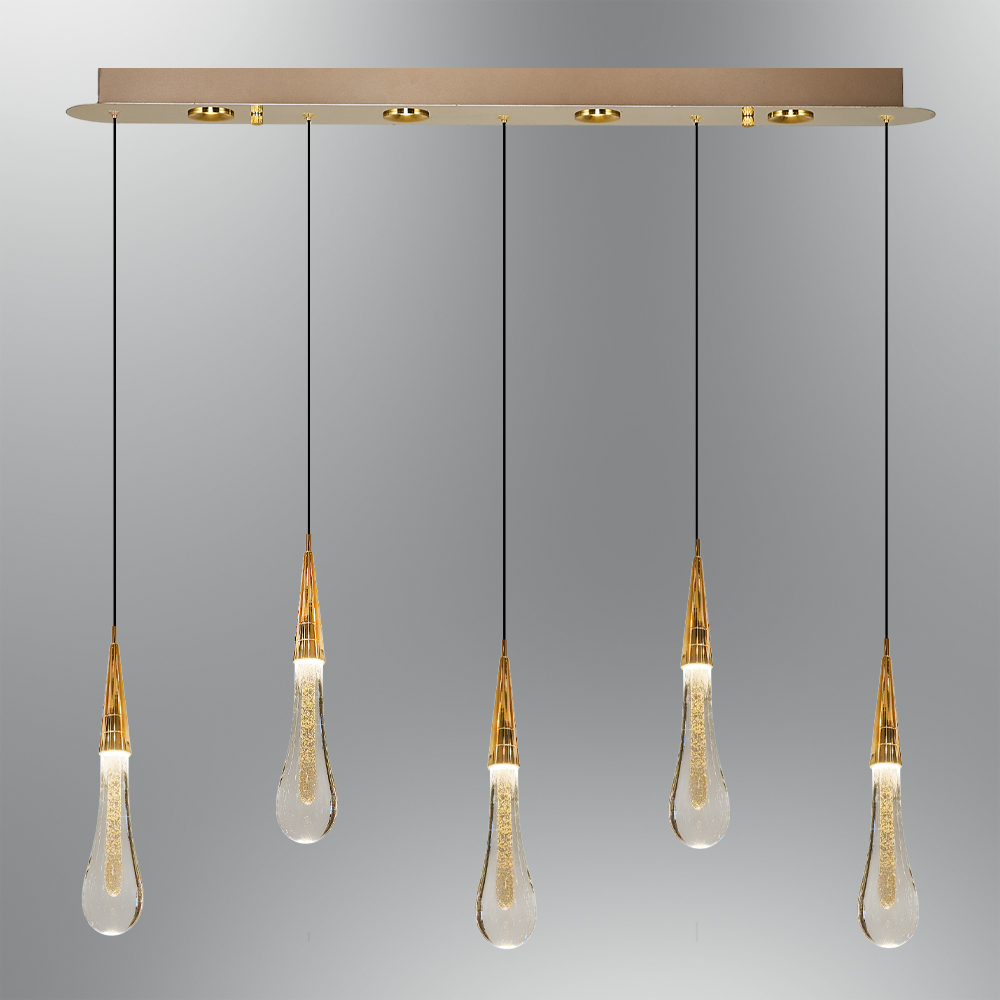 Vidrio LED Lámpara de Araña 90x120 cm (27w) Cam LED Avize 90x120 cm (27w)
