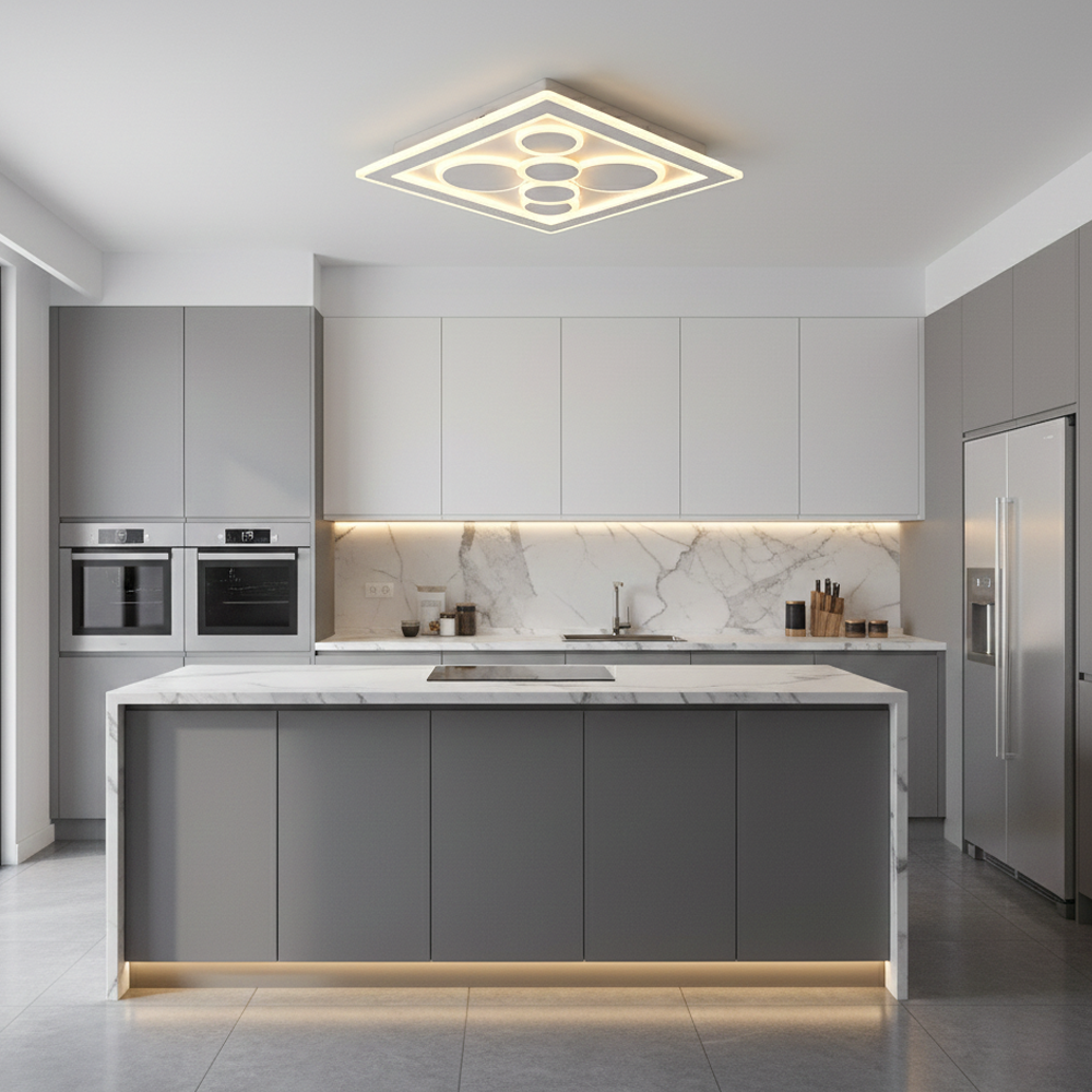 Akrilik LED Plafonyer 50x7 cm (66w) — görsel 4