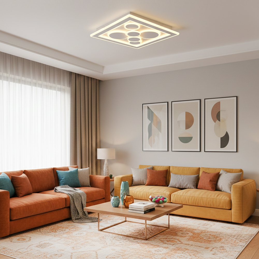 Akrilik LED Plafonyer 50x7 cm (66w) — görsel 5