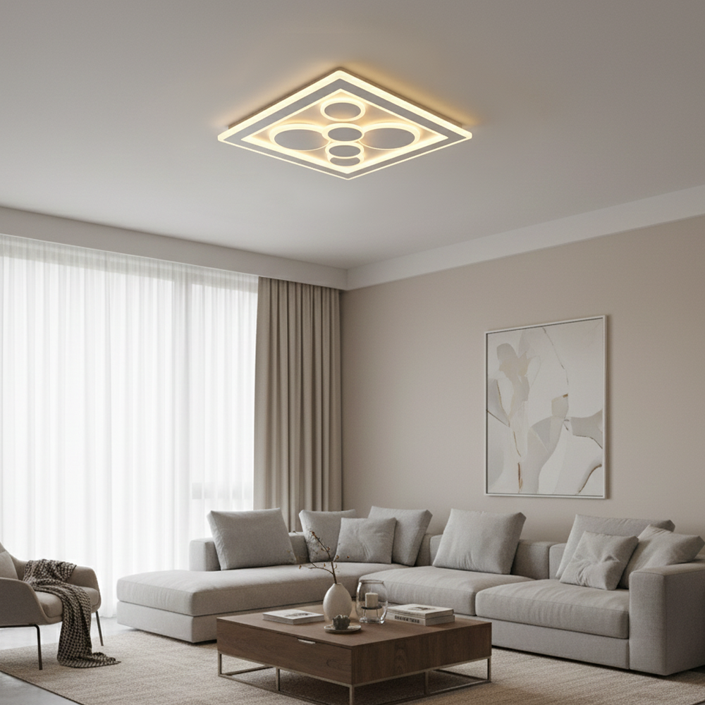 Akrilik LED Plafonyer 50x7 cm (66w) — görsel 8