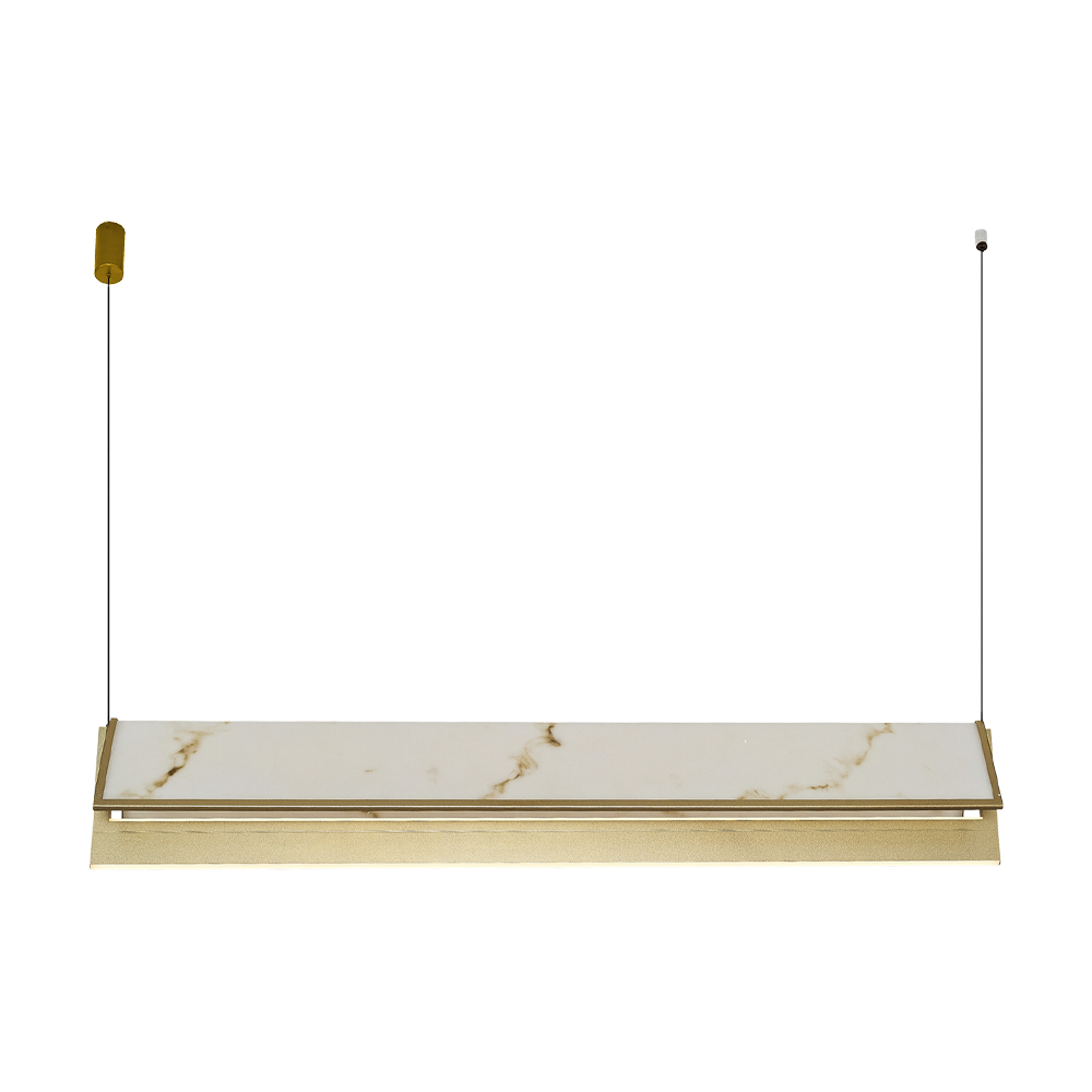 Sarı-Kahve Akrilik LED Avize 92x120 cm — görsel 2