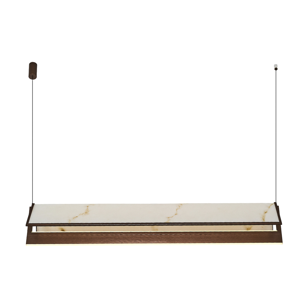 Sarı-Kahve Akrilik LED Avize 92x120 cm — görsel 5