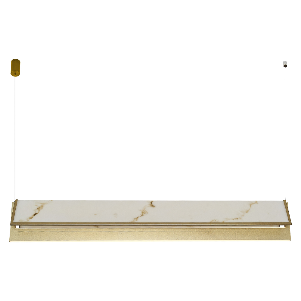 Sarı-Kahve Akrilik LED Avize 120x120 cm — görsel 2