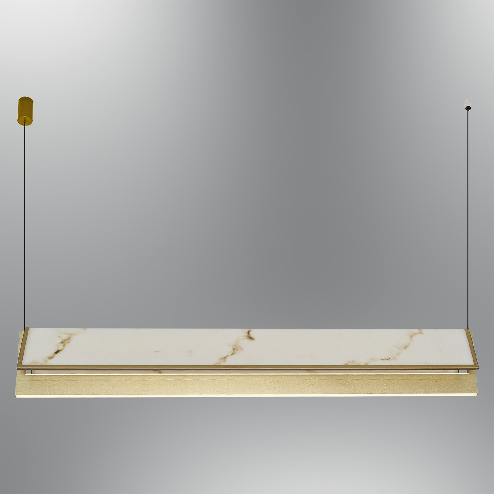 Sarı-Kahve Akrilik LED Avize 120x120 cm — görsel 8