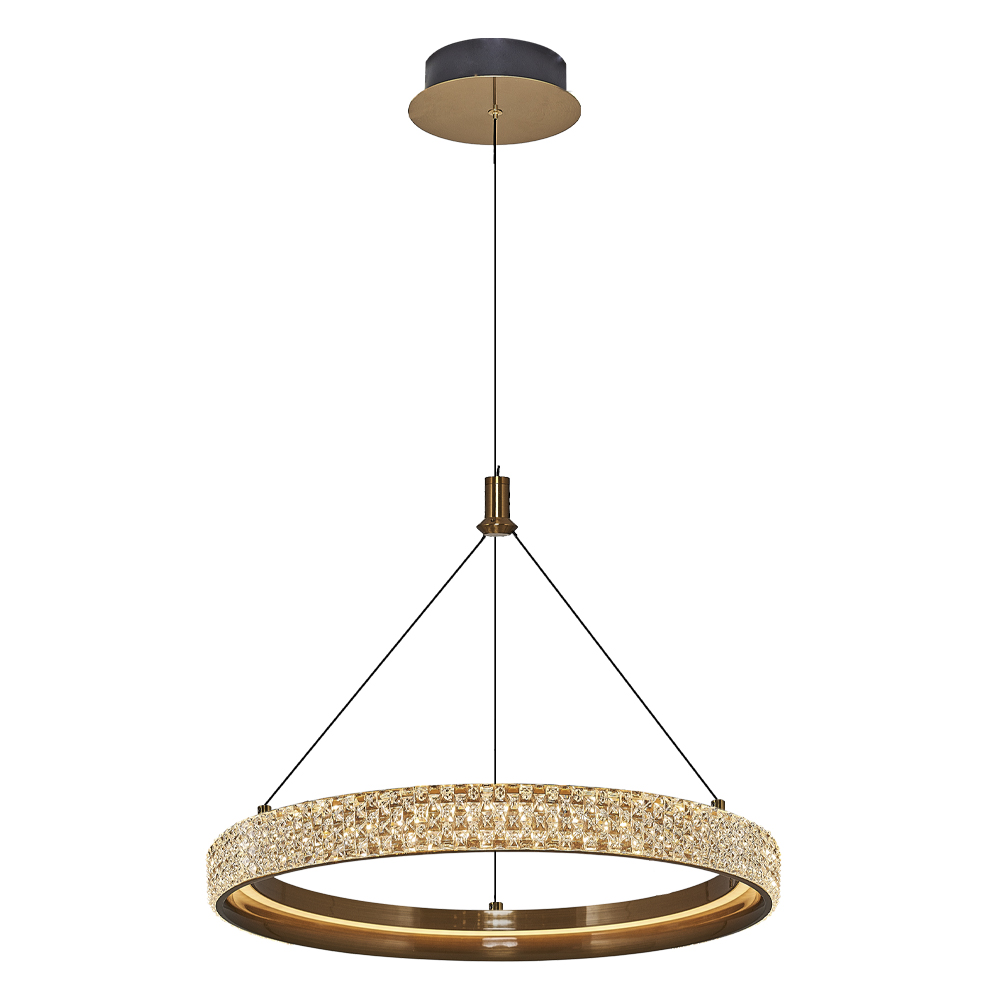 Eskitme-Platin Akrilik LED Avize 40x120 cm — görsel 2