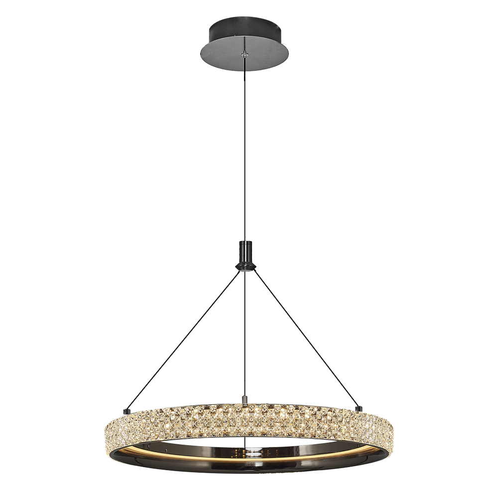 Eskitme-Platin Akrilik LED Avize 40x120 cm — görsel 3