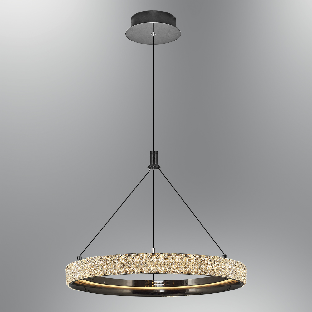 Eskitme-Platin Akrilik LED Avize 40x120 cm — görsel 7