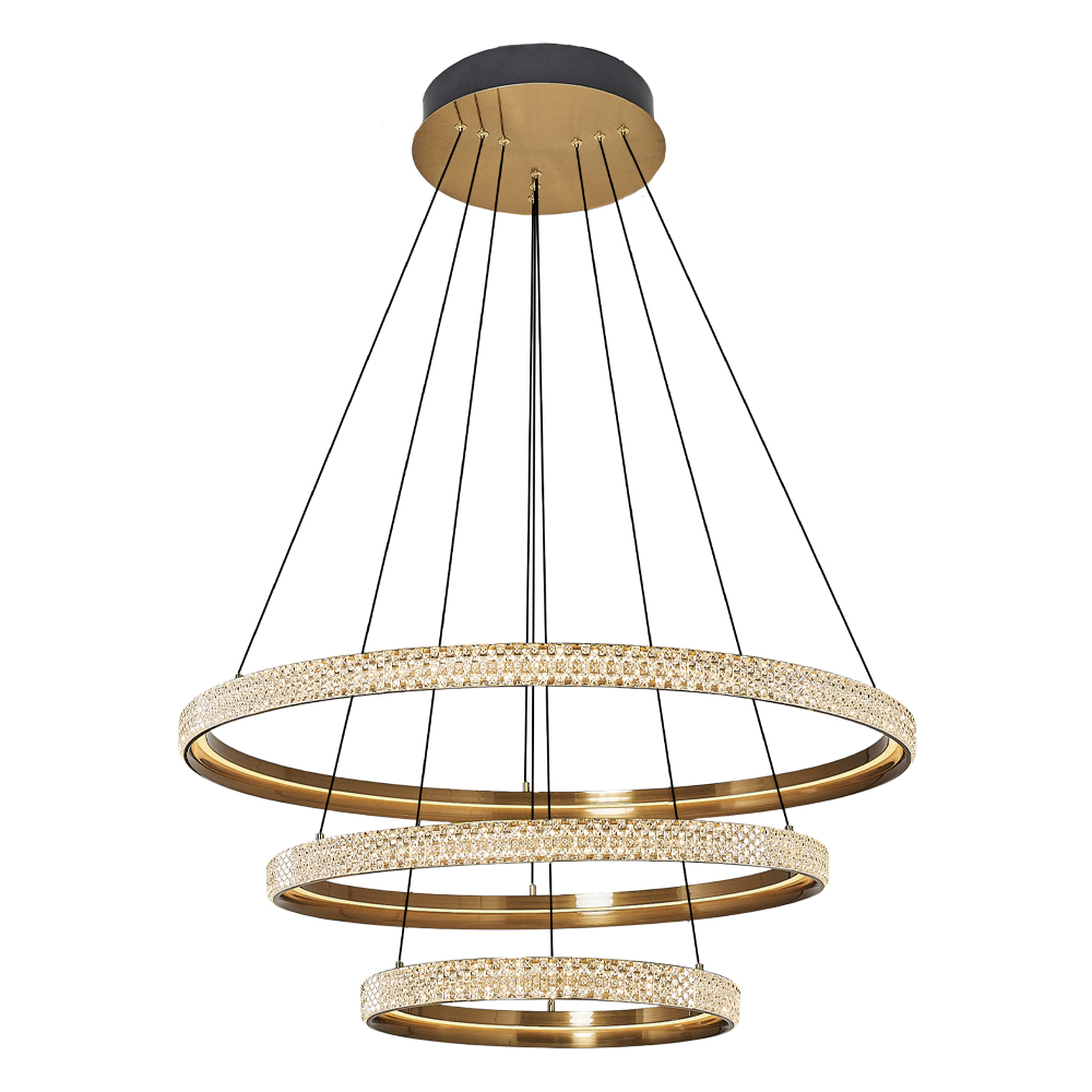 Eskitme-Platin Akrilik LED Avize 80x150 cm — görsel 2