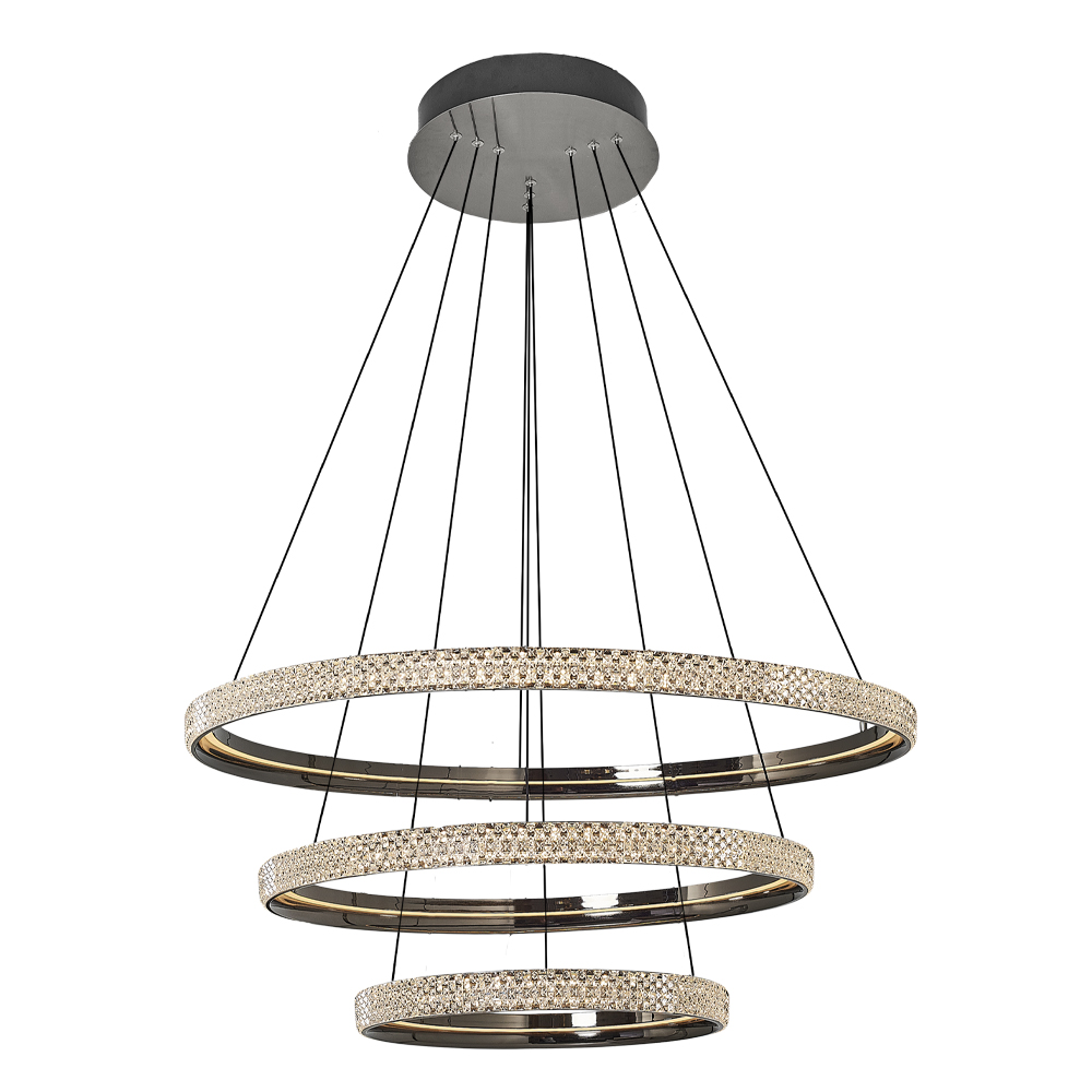 Eskitme-Platin Akrilik LED Avize 80x150 cm — görsel 3