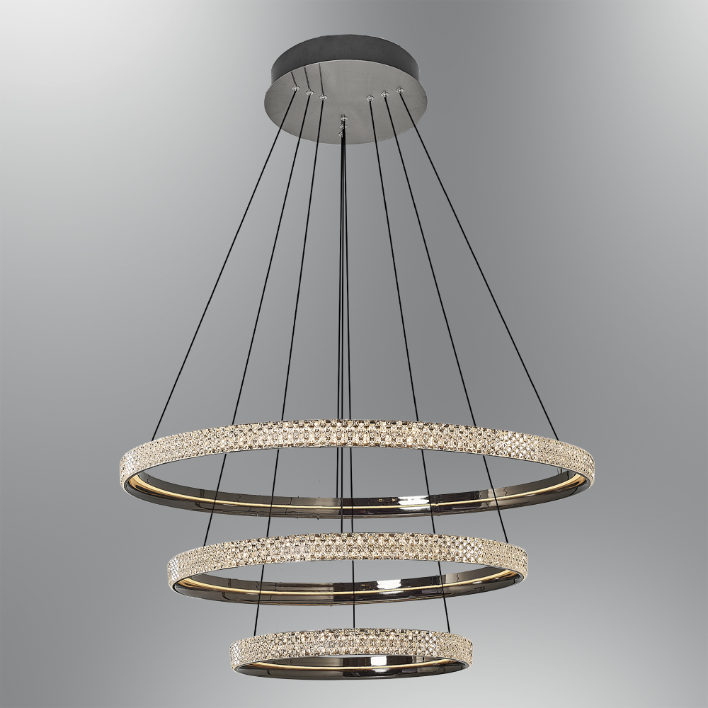 Eskitme-Platin Akrilik LED Avize 80x150 cm — görsel 4
