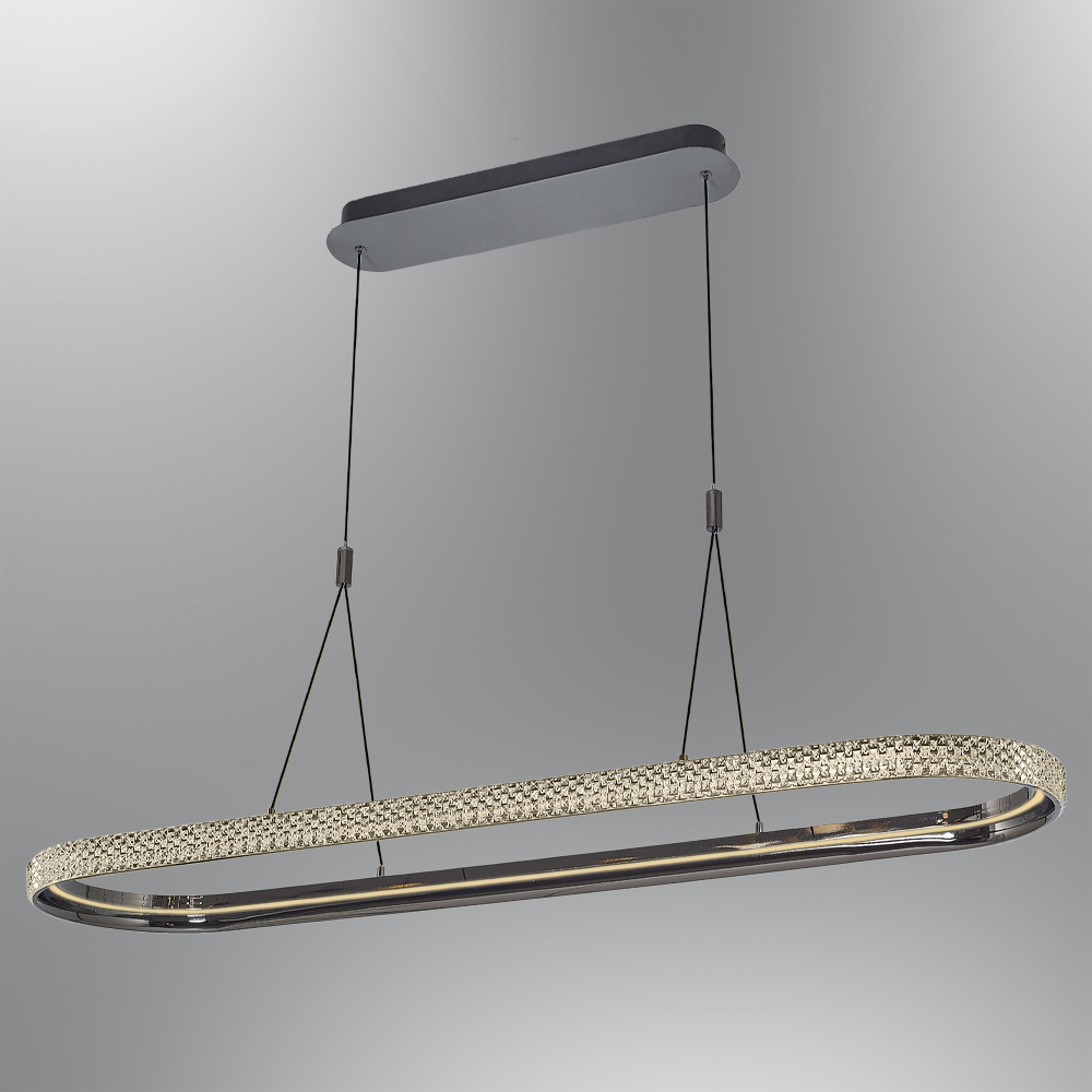 Состаренная-Платиновая Акриловая LED Люстра 115x120 cm Eskitme-Platin Akrilik LED Avize 115x120 cm