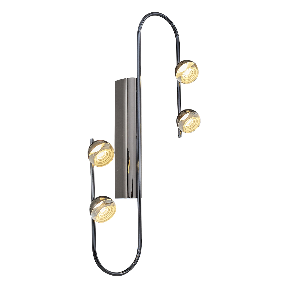 Sarı-Platin Akrilik LED Aplik 26x53 cm — görsel 7