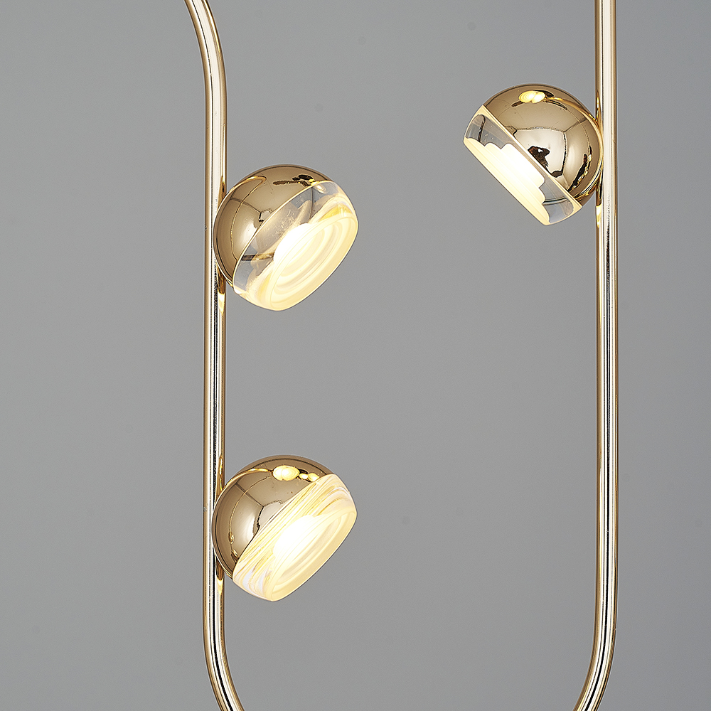 Sarı-Platin Akrilik LED Avize 95x120 cm (32w) — görsel 3