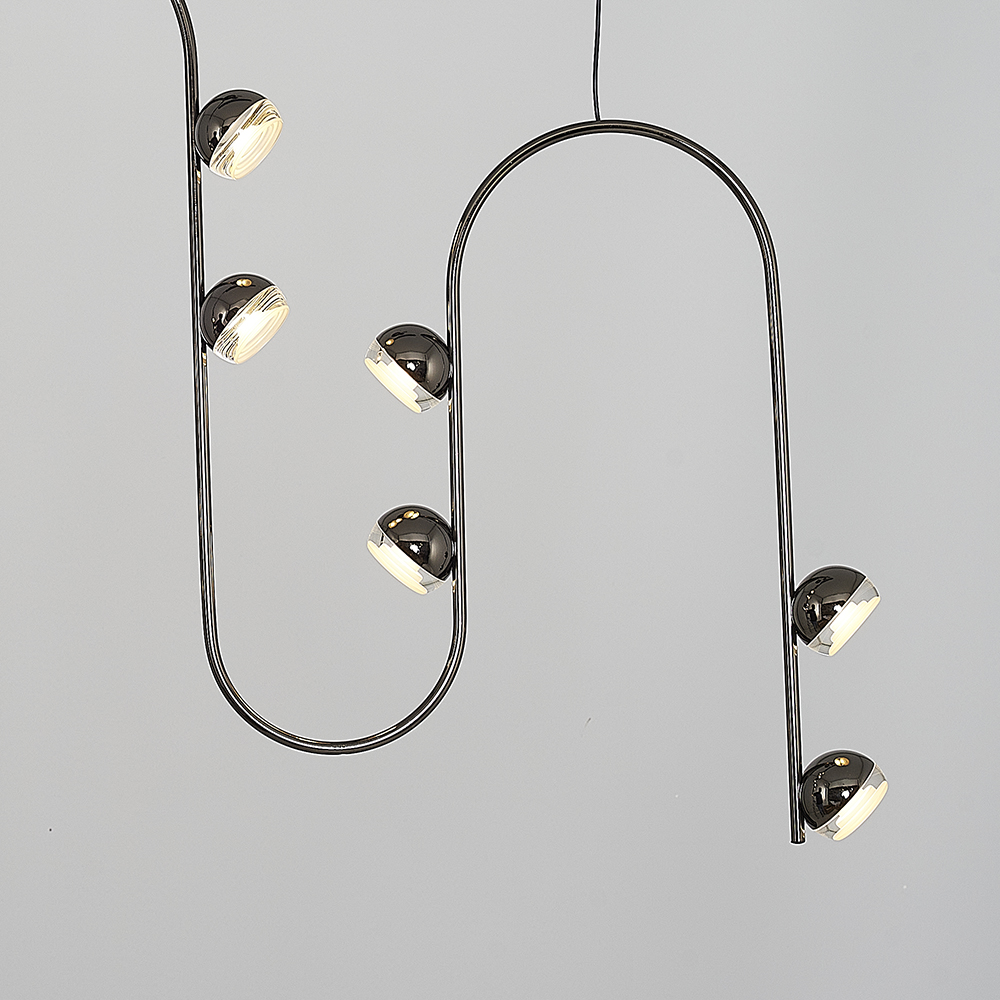 Sarı-Platin Akrilik LED Avize 95x120 cm (32w) — görsel 5