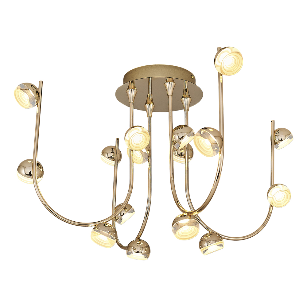 Sarı-Platin Akrilik LED Plafonyer 62x37 cm Sarı-Platin Akrilik LED Plafonyer 62x37 cm