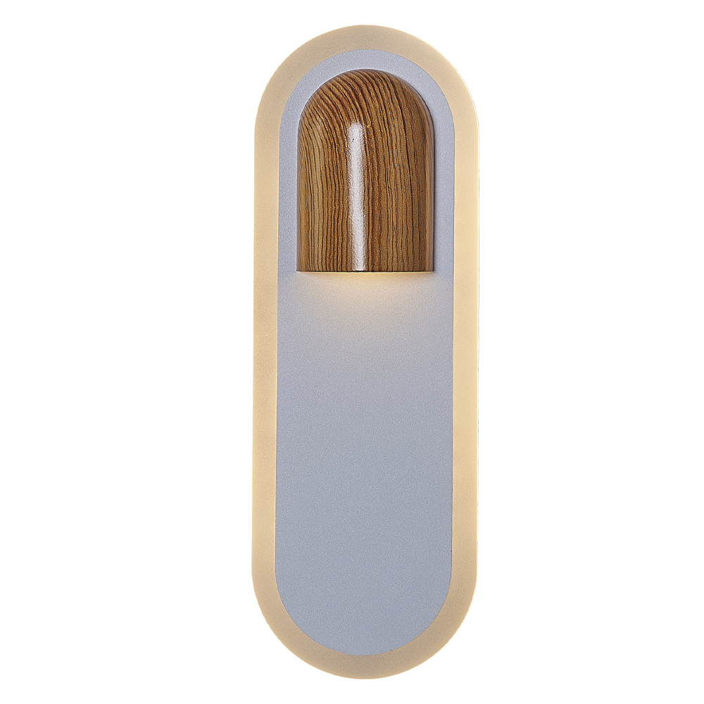 Beyaz-Meşe Akrilik LED Aplik 9x26 cm — görsel 6