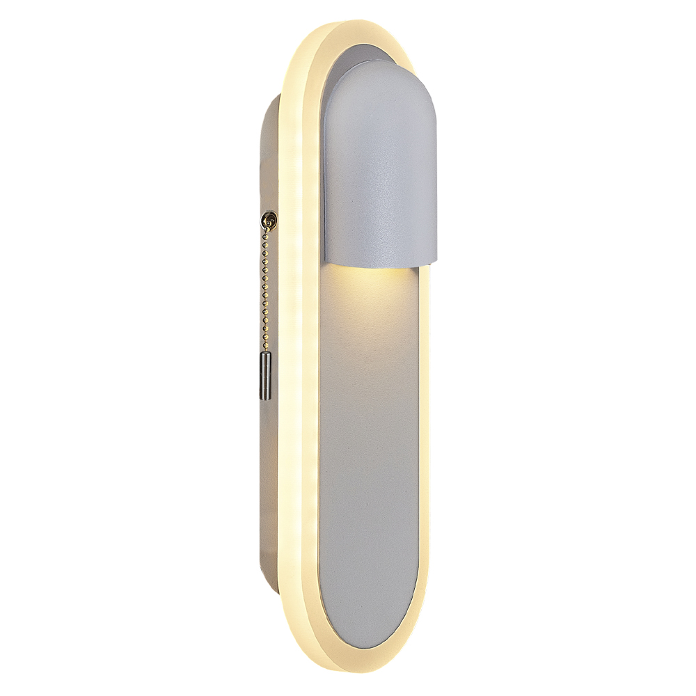 Beyaz-Meşe Akrilik LED Aplik 9x26 cm — görsel 7