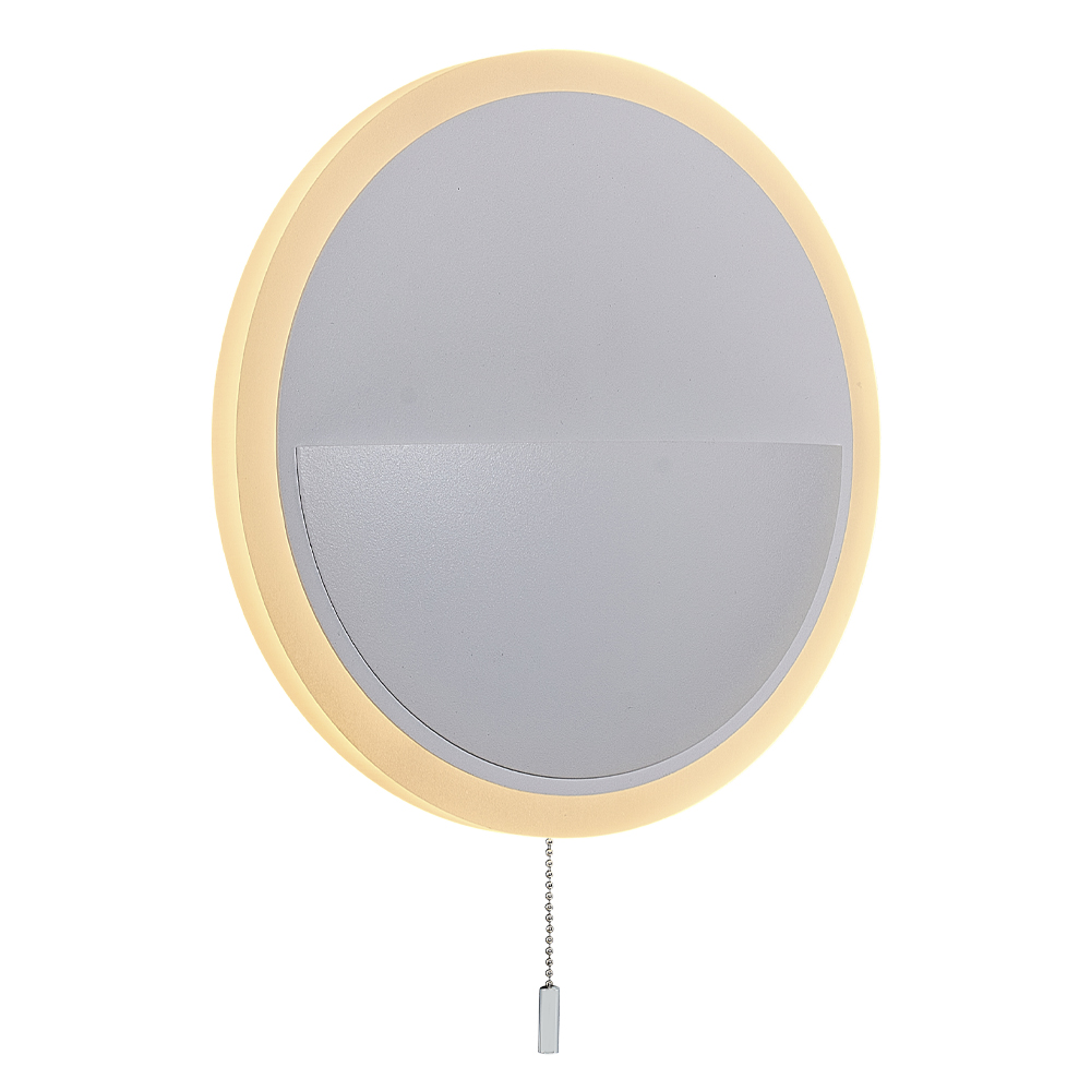 Beyaz-Meşe Akrilik LED Aplik 18x6 cm — görsel 4