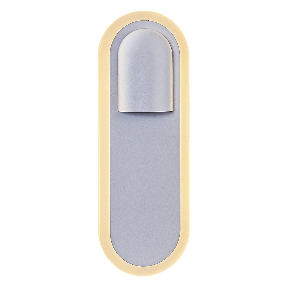 Beyaz-Siyah Akrilik LED Aplik 9x26 cm