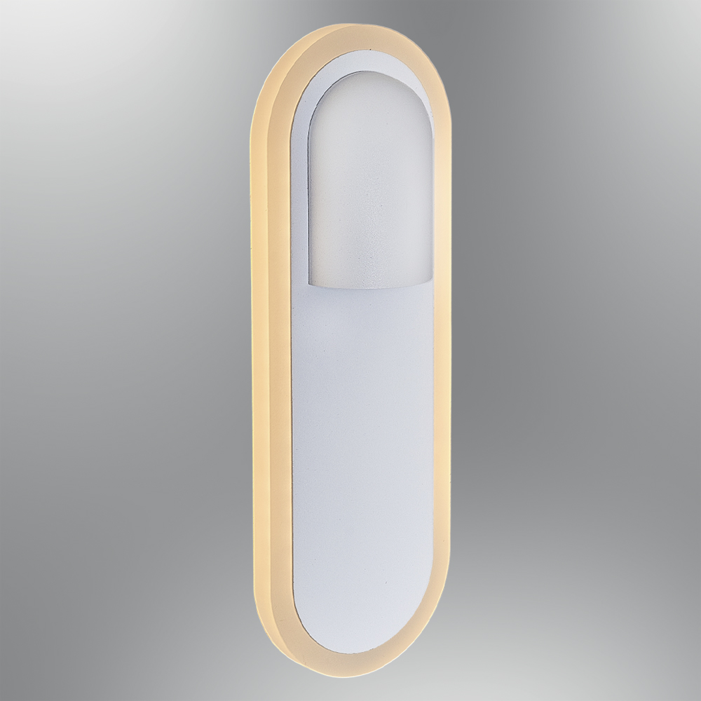 Beyaz-Siyah Akrilik LED Aplik 9x26 cm — görsel 3