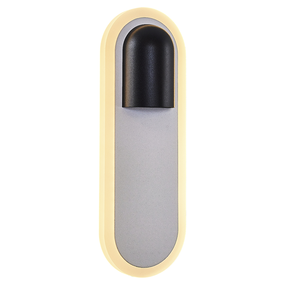 Beyaz-Siyah Akrilik LED Aplik 9x26 cm — görsel 7