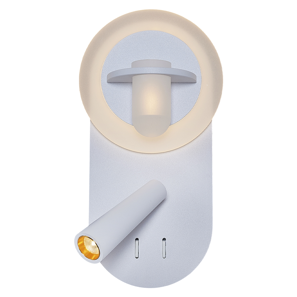 Beyaz-Siyah Akrilik LED Aplik 11x25 cm — görsel 4