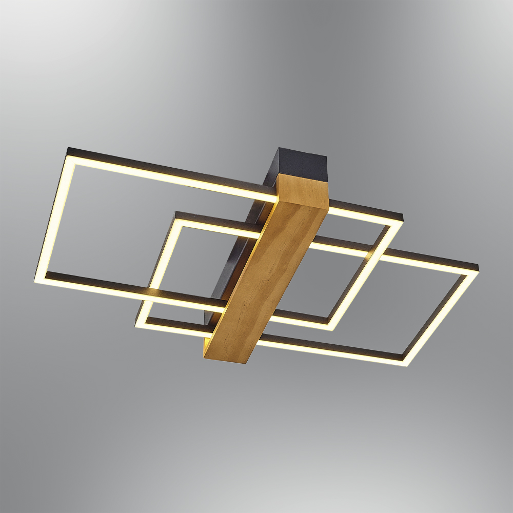 Ahşap LED Plafonyer 54x8 cm Ahşap LED Plafonyer 54x8 cm
