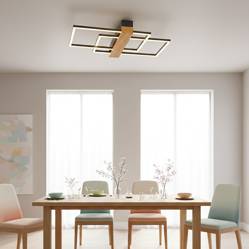 Ahşap LED Plafonyer 54x8 cm — görsel 7