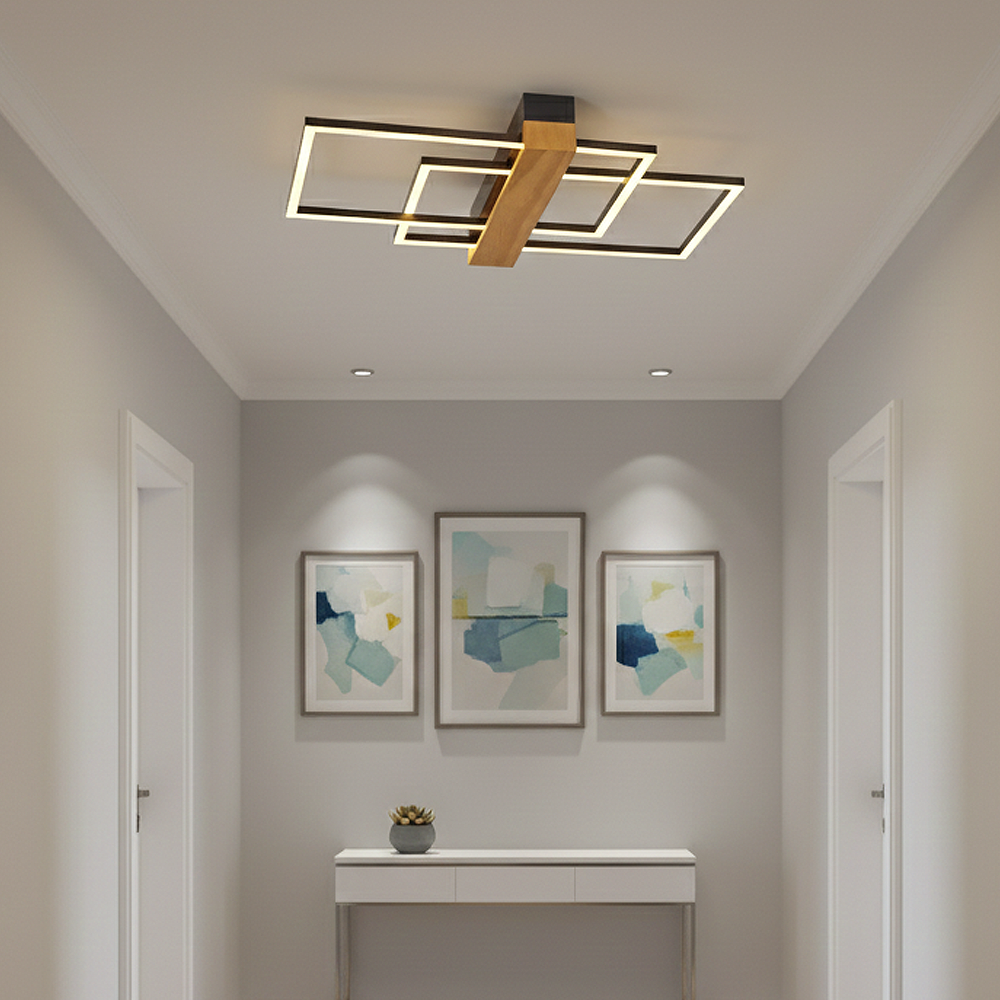 Ahşap LED Plafonyer 54x8 cm — görsel 8