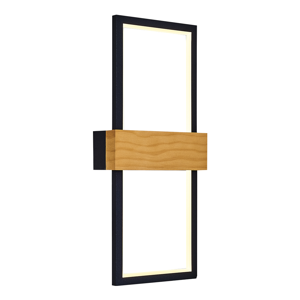 Ahşap LED Aplik 18x42 cm